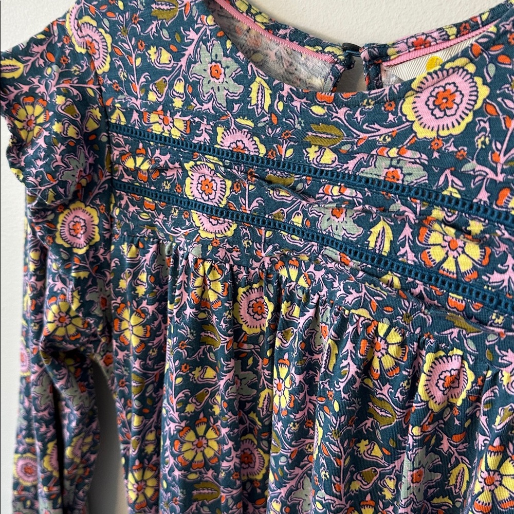 Boden Floral Ruffle Dress - Picture 4 of 8